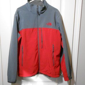 North Face Apex Bionic Red/Gray Mens Jacket
